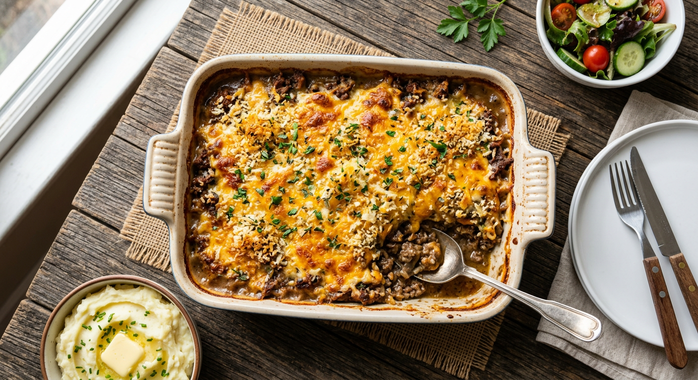Parmesan Breadcrumb Beef