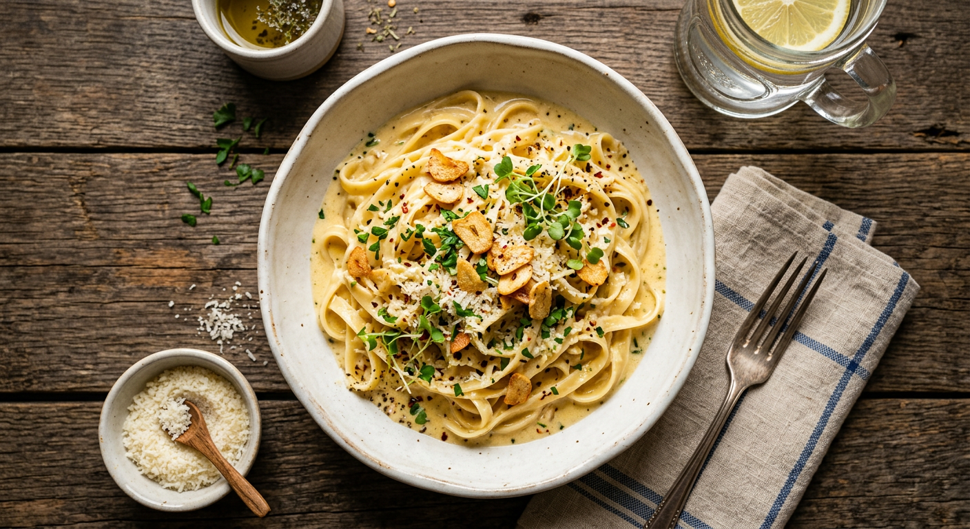 Garlic Milk Pasta