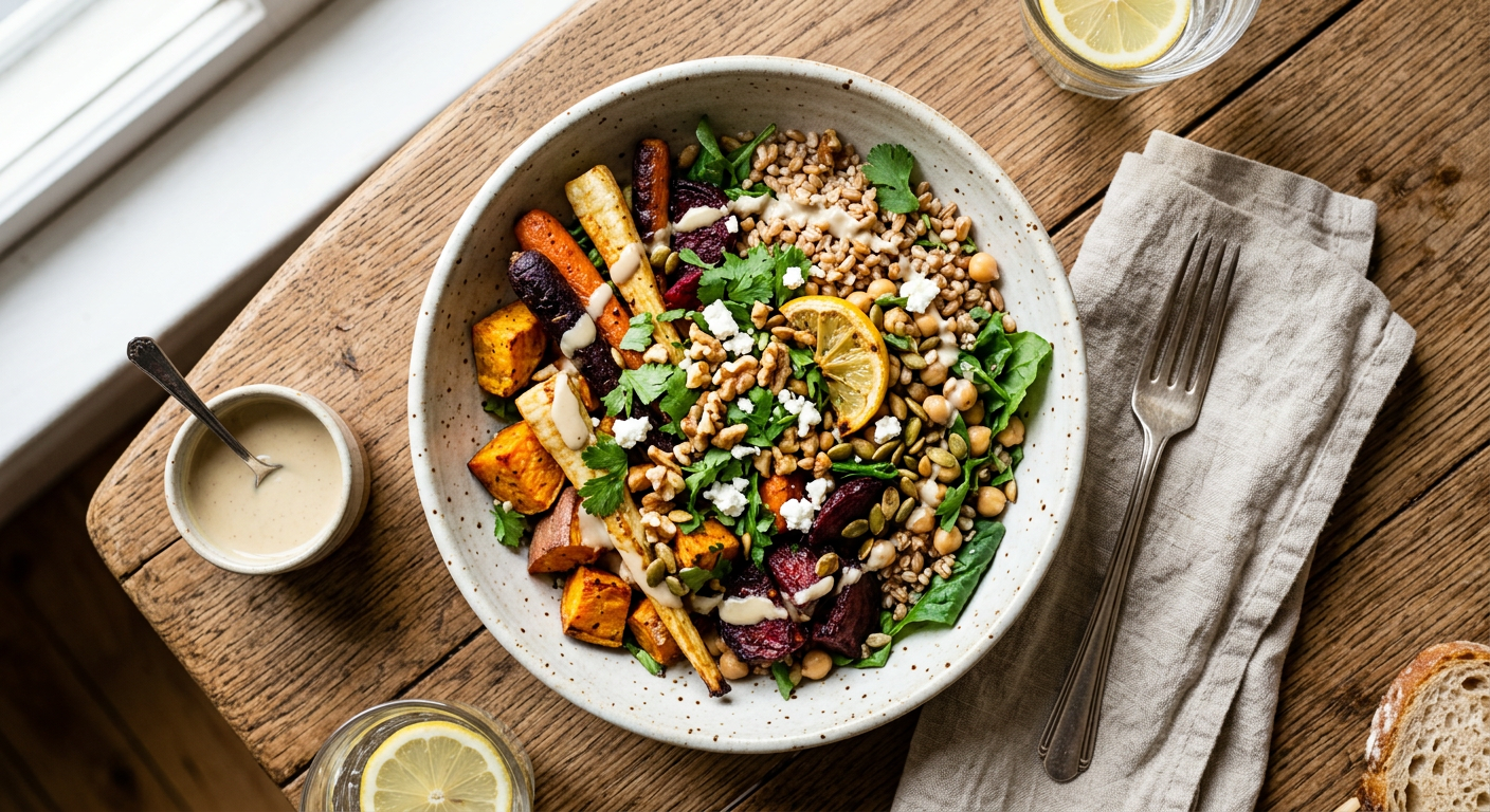 Maple Sweet Potato Quinoa Bowl