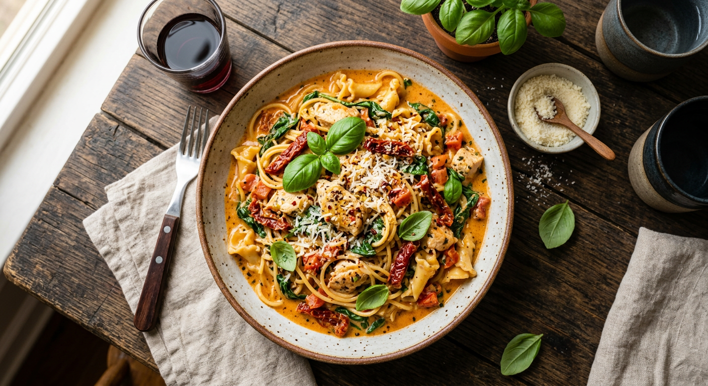 Creamy Tuscan Dream Pasta