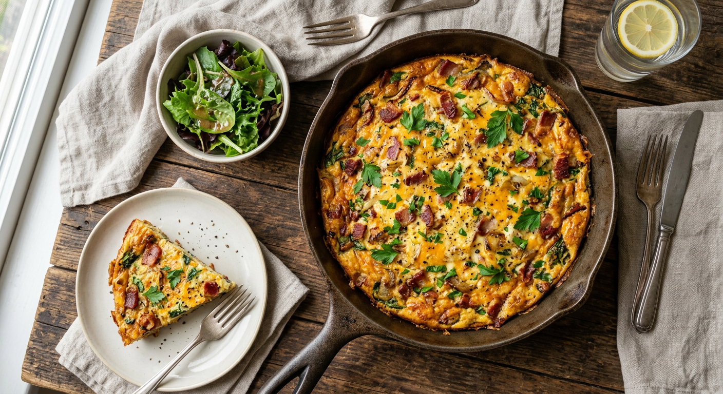 Bacon & Onion Frittata