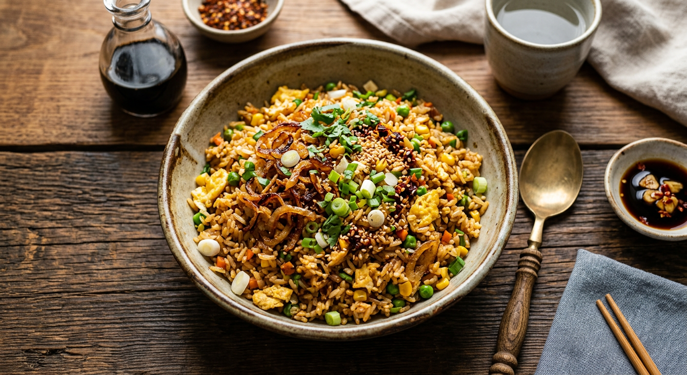 Onion Egg Fried Rice