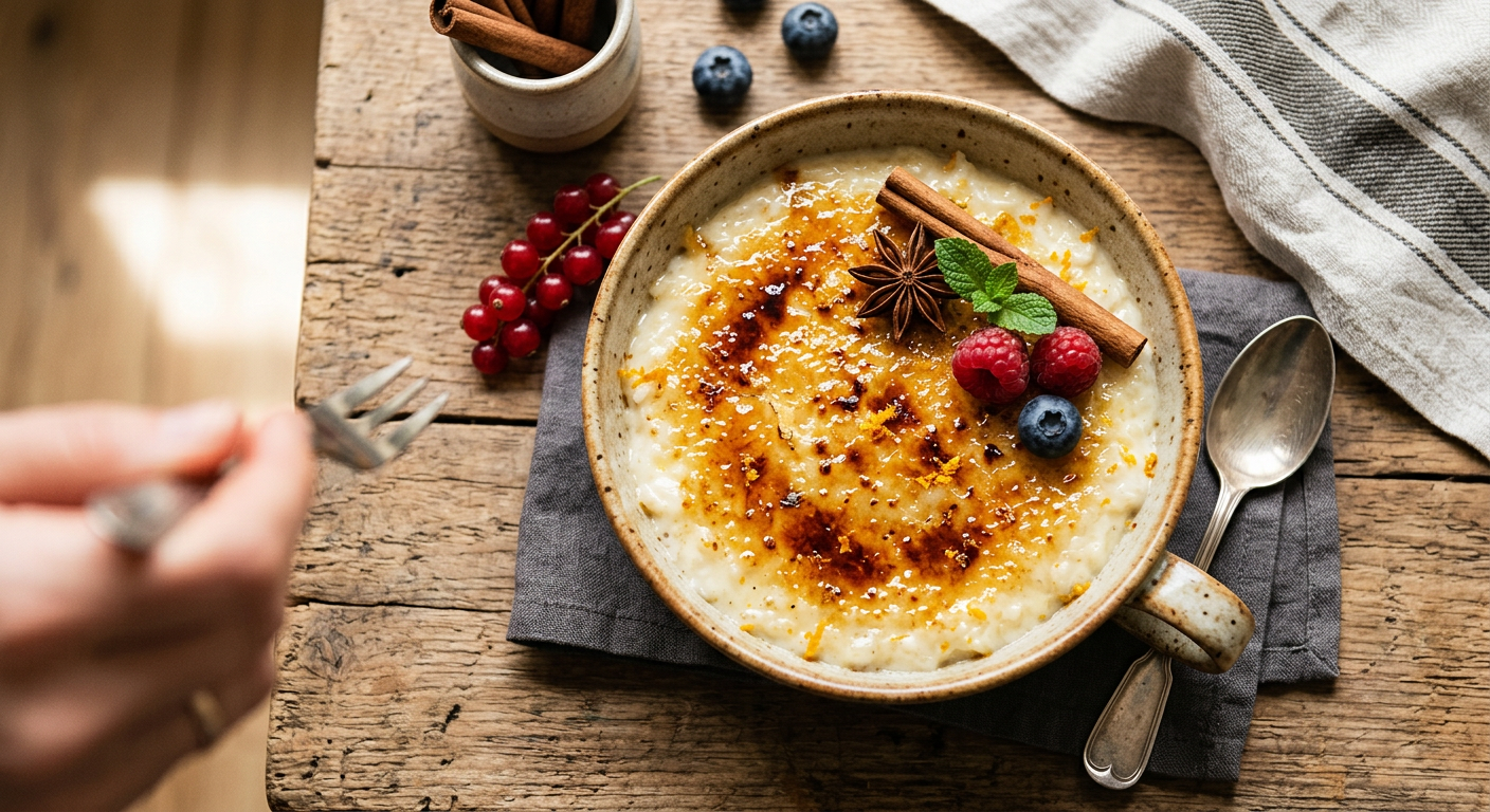 Rice Pudding Brulée