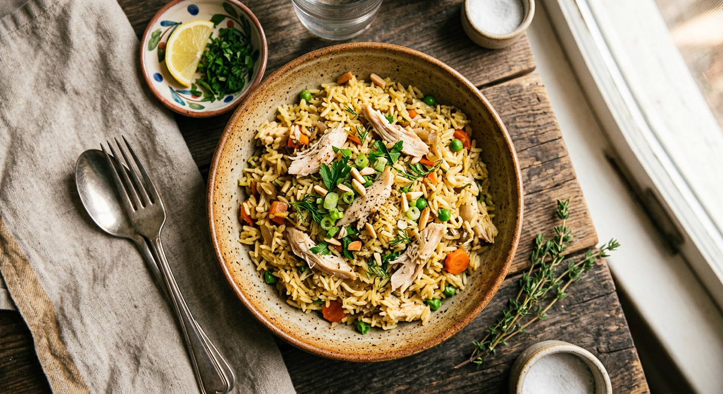 Chicken Broth Rice Pilaf