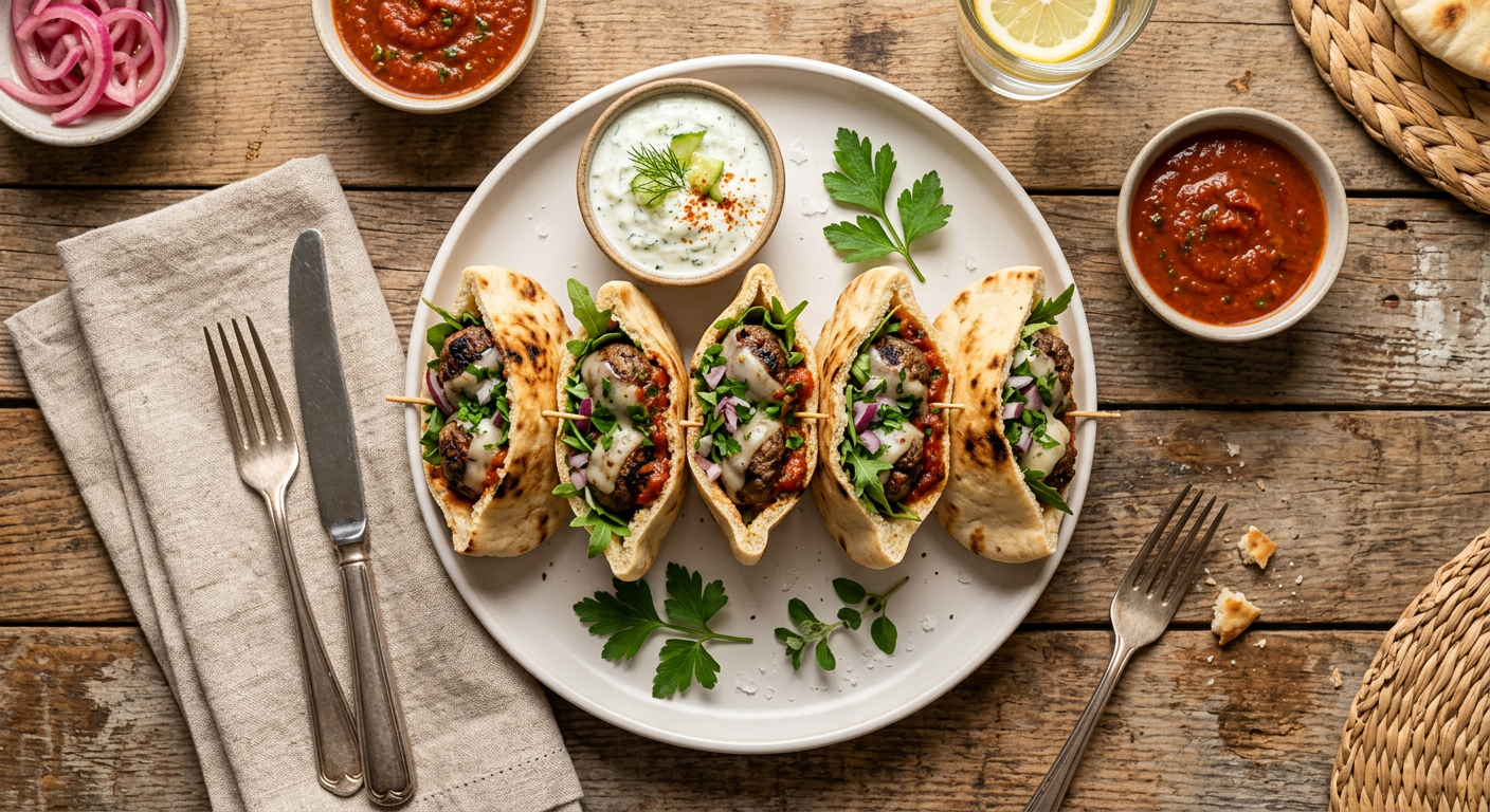 Pita Meatball Sliders